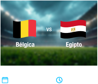 Partido 09 - Belgica vs Egipto